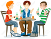 Teenagers Talking Clipart Image