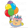 Happy Birthday Twins Clipart Image