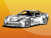 Chevrolet Corvette Clipart Image