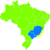 Mapa Brasil Clip Art