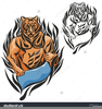 Vector Tiger Clipart Image