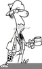 Begger With Cup Clipart Image