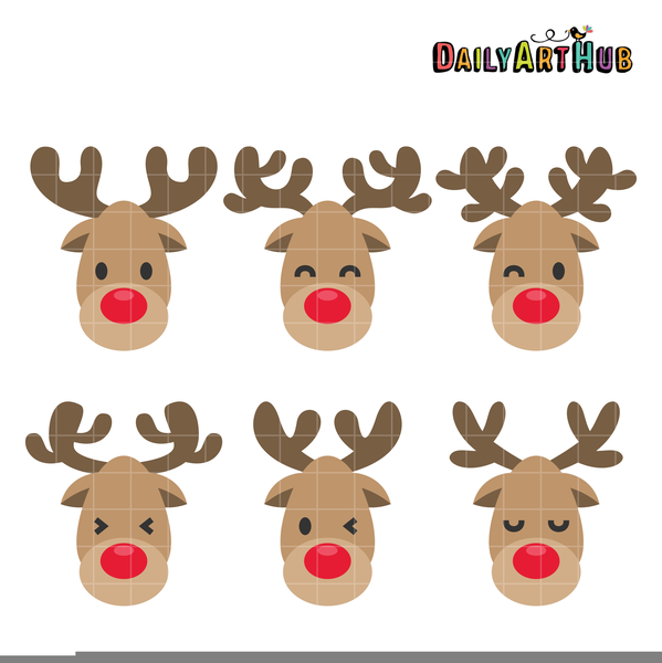 Free Cute Reindeer Clipart | Free Images at Clker.com - vector clip art