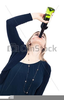 Women Drinking Wine Clipart Image