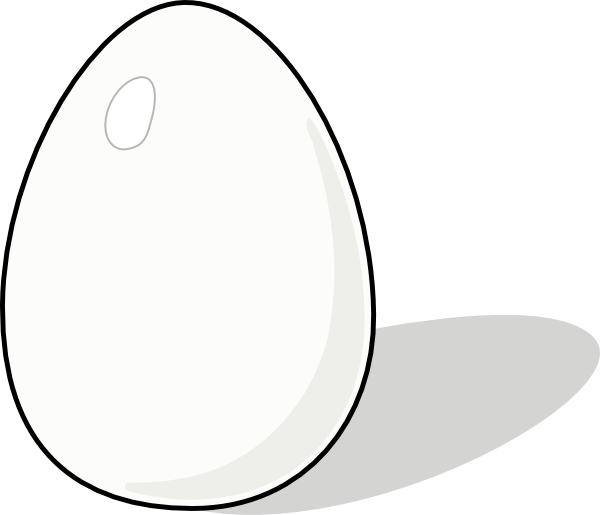 White Egg Clip Art at  - vector clip art online, royalty free &  public domain