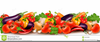 Fresh Fruit And Vegetables Clipart Image