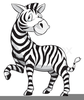 Animated Zebra Clipart Image