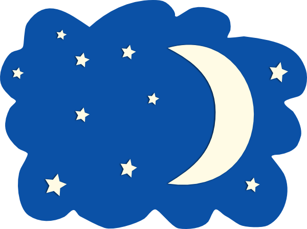 clipart of moon and stars - photo #6