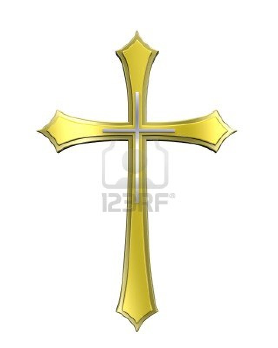 free clipart gold cross - photo #7