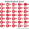 Ruby Medical Icons Image