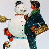 Norman Rockwell Christmas Clipart Image