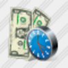 Icon Money Clock Image