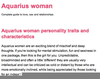 Aquarius Girl Personality Image