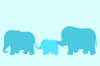 Elephant Family Cartoon Clip Art