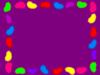 Jelly Bean Background Rainbow Purple Clip Art