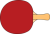 Table Tennis Racket Outline Clip Art at Clker.com - vector clip art