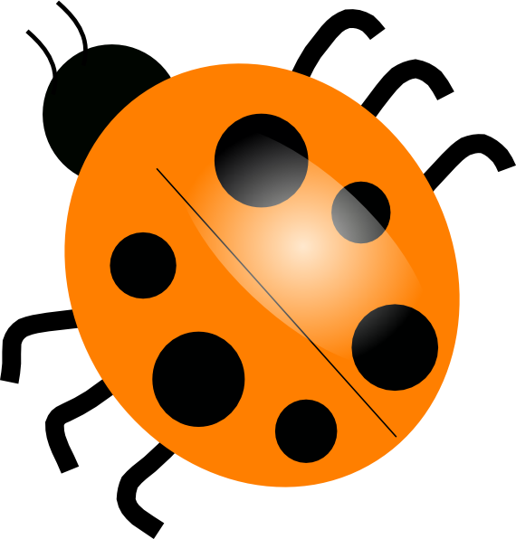 yellow ladybug clipart - photo #6