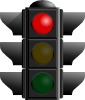 Traffic Light: Red Clip Art