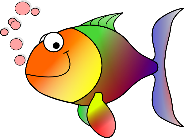 rainbow fish clip art free - photo #2