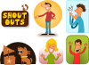 Kablam Shout Outs Clip Art