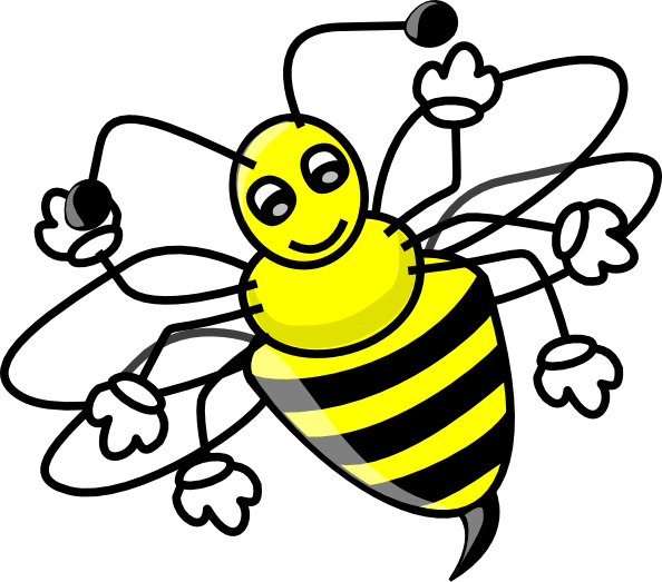 free cartoon bumble bee clip art - photo #43