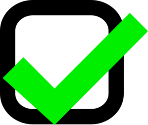 Nxt Checkbox Checked Ok Clip Art