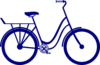 Bicycle - Navy Clip Art