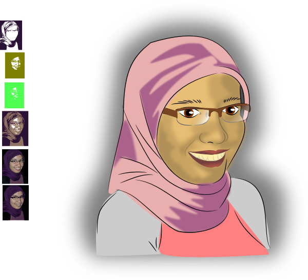 Hijab Vector Art Diamonds Clothes Alegro