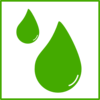 Green Rain Icon Clip Art