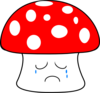 Sad Mushroom Clip Art