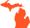 Michigan Orange Clip Art