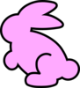 Soft Pink Bunny Clip Art