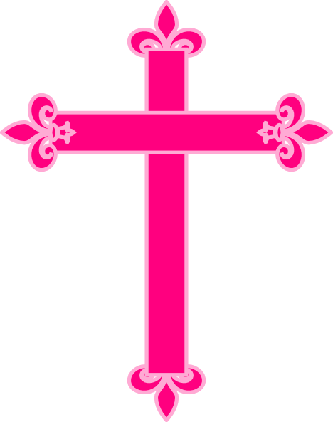 free pink cross clip art - photo #22