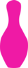Pink Fuschia Bowling Pin Clip Art