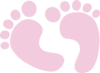 Baby Feet Pink Clip Art