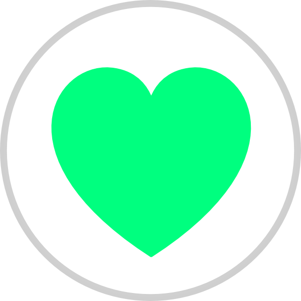clipart green heart - photo #48