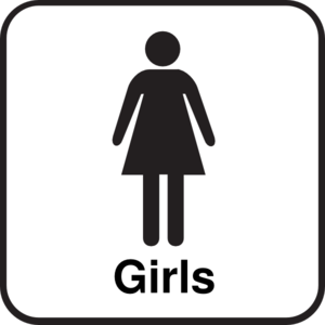 Bathroom on Bathroom Girls Sign Clip Art   Vector Clip Art Online  Royalty Free
