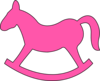 Pink Rocking Horse Clip Art