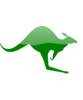 Kangaroo Green Icon Clip Art