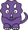 Purple Baby Dinosaur Clip Art