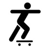 Skateboarding Stick Figure Clip Art