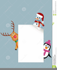 Penguin Snowman Clipart Image