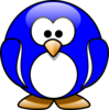 Dark Blue Pinguin Clip Art