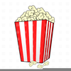 Popcorn Container Clipart Image