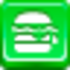 Free Green Button Hamburger Image