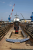 The Crew Of Guided Missile Cruiser Uss Cowpens (cg 63) Form The Ships Motif Of Cows Horns Image