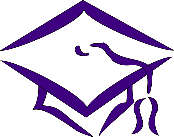 purple graduation cap clip art free - photo #7