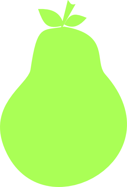 green pear clip art - photo #5