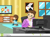 Free Clipart Watching Television Image