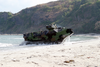 Amphibious Assault Vehicles (aav) Arrive On The Philippine Shore From The Amphibious Transport Dock Ship Uss Fort Mchenry (lsd 43). Image